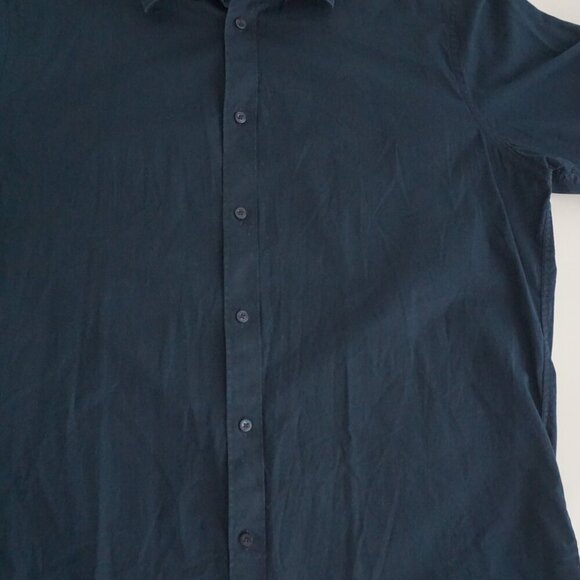 Ben Sherman Heritage Navy 98% Cotton Button Down Regular Fit Dress Shirt XL - Picture 6 of 9